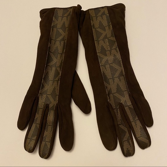 Michael Kors Logo Gloves Size 7 - Picture 2 of 5